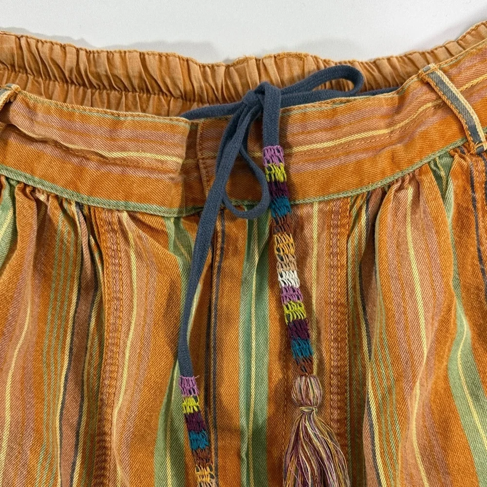 Free People RARE Multicolor Striped Women's Shorts Size L - Picture 3 of 6